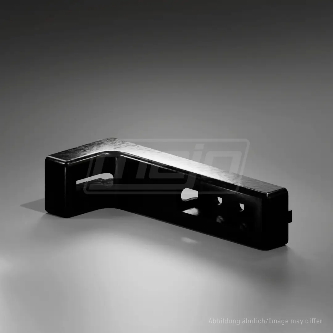 Winkelstellfuß Nut 8 160 schwarz
